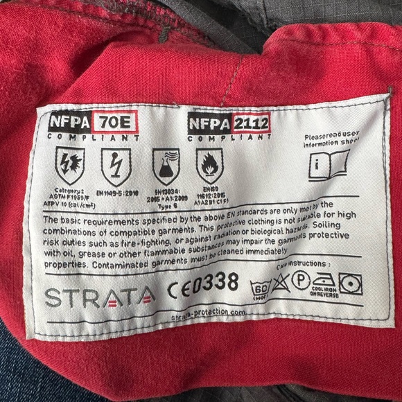 STRATA Men Cargo Pant 34x32 Flame Resistant Arc Cargo Pant Trousers SFX240 Grey - Picture 6 of 17